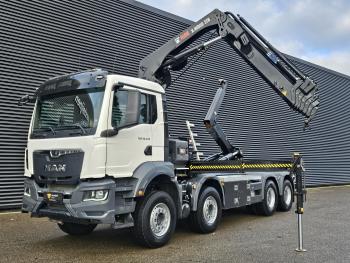 TGS 35.470 8X4 BB / HIAB CRANE + HOOKLIFT